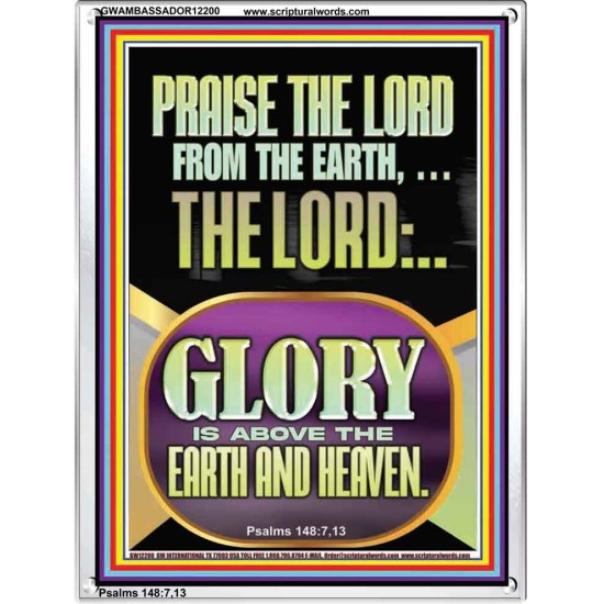 PRAISE THE LORD FROM THE EARTH  Contemporary Christian Paintings Portrait  GWAMBASSADOR12200  