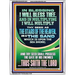 IN BLESSING I WILL BLESS THEE  Contemporary Christian Print  GWAMBASSADOR12201  "32x48"
