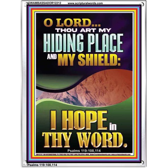 THOU ART MY HIDING PLACE AND SHIELD  Religious Art Portrait  GWAMBASSADOR12212  