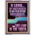 THY LAW IS THE TRUTH O LORD  Religious Wall Art   GWAMBASSADOR12213  "32x48"