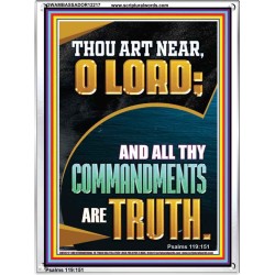 ALL THY COMMANDMENTS ARE TRUTH O LORD  Ultimate Inspirational Wall Art Picture  GWAMBASSADOR12217  "32x48"