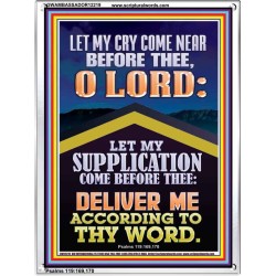 LET MY SUPPLICATION COME BEFORE THEE O LORD  Unique Power Bible Picture  GWAMBASSADOR12219  "32x48"