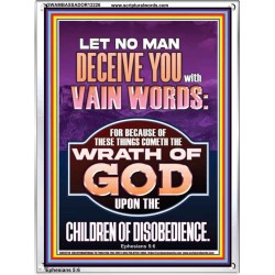 LET NO MAN DECEIVE YOU WITH VAIN WORDS  Church Picture  GWAMBASSADOR12226  "32x48"
