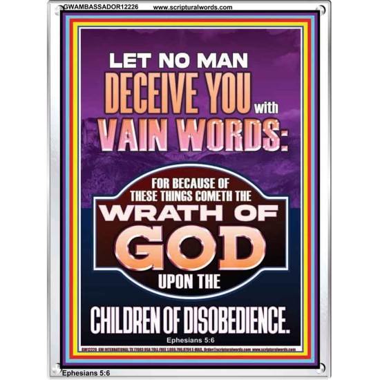 LET NO MAN DECEIVE YOU WITH VAIN WORDS  Church Picture  GWAMBASSADOR12226  