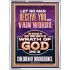 LET NO MAN DECEIVE YOU WITH VAIN WORDS  Church Picture  GWAMBASSADOR12226  "32x48"