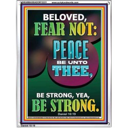 BELOVED FEAR NOT PEACE BE UNTO THEE  Unique Power Bible Portrait  GWAMBASSADOR12231  "32x48"