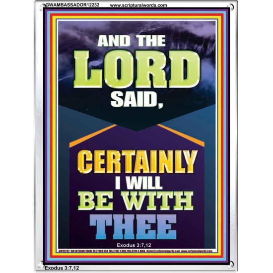 CERTAINLY I WILL BE WITH THEE DECLARED THE LORD  Ultimate Power Portrait  GWAMBASSADOR12232  