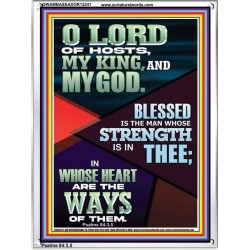 BLESSED IS THE MAN WHOSE STRENGTH IS IN THEE  Christian Paintings  GWAMBASSADOR12241  "32x48"