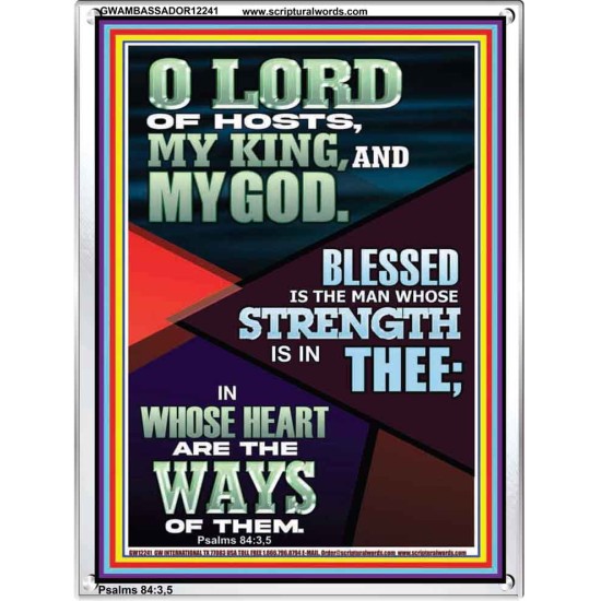 BLESSED IS THE MAN WHOSE STRENGTH IS IN THEE  Christian Paintings  GWAMBASSADOR12241  