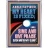 I WILL SING AND GIVE PRAISE EVEN WITH MY GLORY  Christian Paintings  GWAMBASSADOR12270  "32x48"