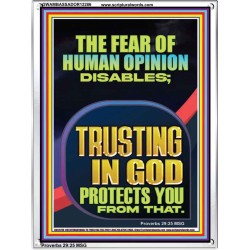 TRUSTING IN GOD PROTECTS YOU  Scriptural Décor  GWAMBASSADOR12286  "32x48"