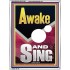 AWAKE AND SING  Bible Verse Portrait  GWAMBASSADOR12293  "32x48"
