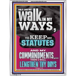 WALK IN MY WAYS AND KEEP MY COMMANDMENTS  Wall & Art Décor  GWAMBASSADOR12296  "32x48"