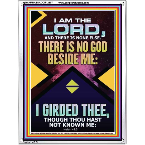 NO GOD BESIDE ME I GIRDED THEE  Christian Quote Portrait  GWAMBASSADOR12307  