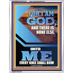 UNTO ME EVERY KNEE SHALL BOW  Custom Wall Scriptural Art  GWAMBASSADOR12312  "32x48"