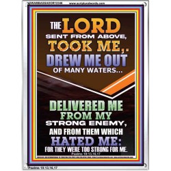 THE LORD DREW ME OUT OF MANY WATERS  New Wall Décor  GWAMBASSADOR12346  "32x48"