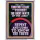 REPENT AND COME TO KNOW THE TRUTH  Large Custom Portrait   GWAMBASSADOR12354  
