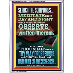 SEARCH THE SCRIPTURES MEDITATE THEREIN DAY AND NIGHT  Bible Verse Wall Art  GWAMBASSADOR12387  "32x48"