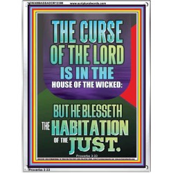 THE LORD BLESSED THE HABITATION OF THE JUST  Large Scriptural Wall Art  GWAMBASSADOR12399  "32x48"