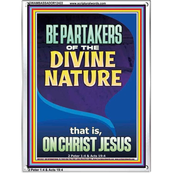 BE PARTAKERS OF THE DIVINE NATURE THAT IS ON CHRIST JESUS  Church Picture  GWAMBASSADOR12422  