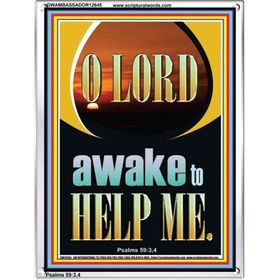 O LORD AWAKE TO HELP ME  Unique Power Bible Portrait  GWAMBASSADOR12645  