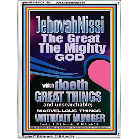 JEHOVAH NISSI THE GREAT THE MIGHTY GOD  Ultimate Power Picture  GWAMBASSADOR12655  