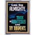 LORD GOD ALMIGHTY TRUE AND RIGHTEOUS ARE THY JUDGMENTS  Ultimate Inspirational Wall Art Portrait  GWAMBASSADOR12661  "32x48"