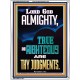 LORD GOD ALMIGHTY TRUE AND RIGHTEOUS ARE THY JUDGMENTS  Ultimate Inspirational Wall Art Portrait  GWAMBASSADOR12661  