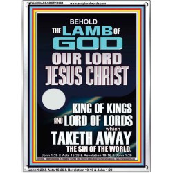THE LAMB OF GOD OUR LORD JESUS CHRIST WHICH TAKETH AWAY THE SIN OF THE WORLD  Ultimate Power Portrait  GWAMBASSADOR12664  "32x48"