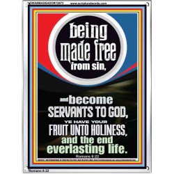 HAVE YOUR FRUIT UNTO HOLINESS AND THE END EVERLASTING LIFE  Ultimate Power Portrait  GWAMBASSADOR12673  "32x48"