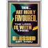 HIGHLY FAVOURED THE LORD IS WITH THEE BLESSED ART THOU  Scriptural Wall Art  GWAMBASSADOR13002  "32x48"