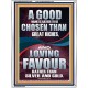 LOVING FAVOUR IS BETTER THAN SILVER AND GOLD  Scriptural Décor  GWAMBASSADOR13003  