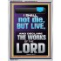 I SHALL NOT DIE BUT LIVE AND DECLARE THE WORKS OF THE LORD  Christian Paintings  GWAMBASSADOR13044  "32x48"