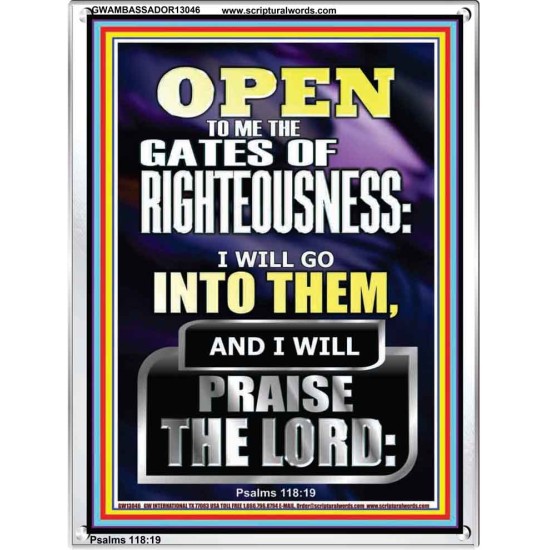OPEN TO ME THE GATES OF RIGHTEOUSNESS I WILL GO INTO THEM  Biblical Paintings  GWAMBASSADOR13046  
