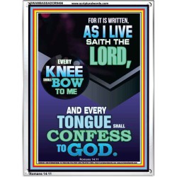 EVERY TONGUE WILL GIVE WORSHIP TO GOD  Unique Power Bible Portrait  GWAMBASSADOR9466  "32x48"