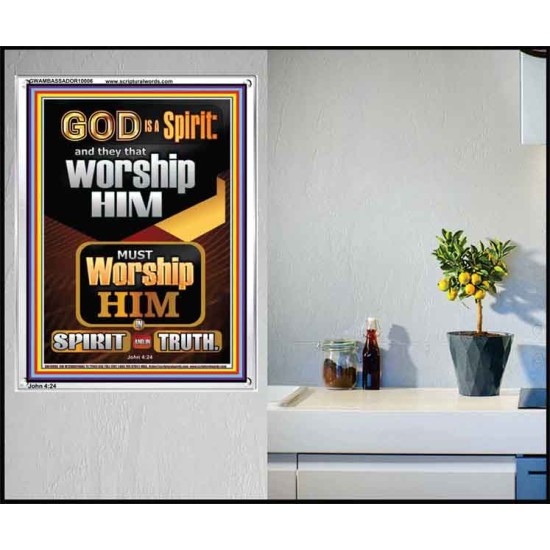 WORSHIP HIM IN SPIRIT AND TRUTH  Children Room Portrait  GWAMBASSADOR10006  