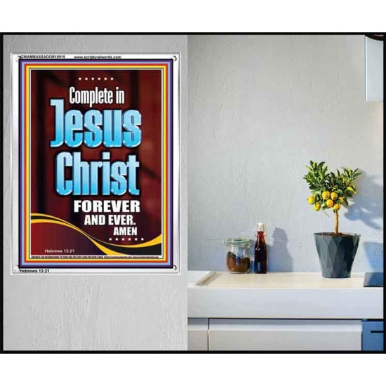 COMPLETE IN JESUS CHRIST FOREVER  Children Room Portrait  GWAMBASSADOR10015  