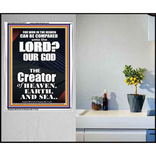 WHO IN THE HEAVEN CAN BE COMPARED TO JEHOVAH EL SHADDAI  Affordable Wall Art Prints  GWAMBASSADOR10073  