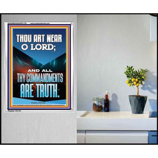 O LORD ALL THY COMMANDMENTS ARE TRUTH  Christian Quotes Portrait  GWAMBASSADOR11781  