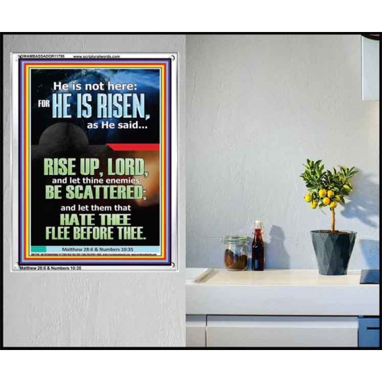 CHRIST JESUS IS RISEN LET THINE ENEMIES BE SCATTERED  Christian Wall Art  GWAMBASSADOR11795  