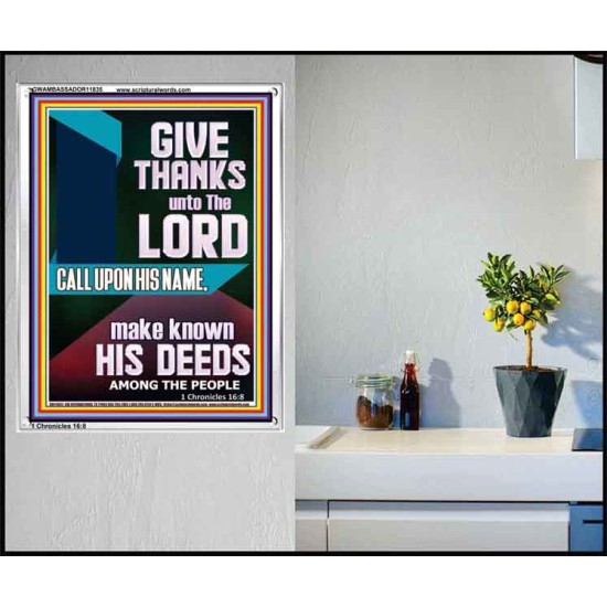 MAKE KNOWN HIS DEEDS AMONG THE PEOPLE  Custom Christian Artwork Portrait  GWAMBASSADOR11835  