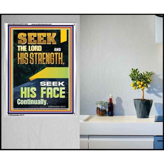 SEEK THE FACE OF GOD CONTINUALLY  Unique Scriptural ArtWork  GWAMBASSADOR11838  