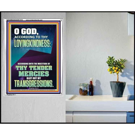 IN THE MULTITUDE OF THY TENDER MERCIES BLOT OUT MY TRANSGRESSIONS  Children Room  GWAMBASSADOR11915  