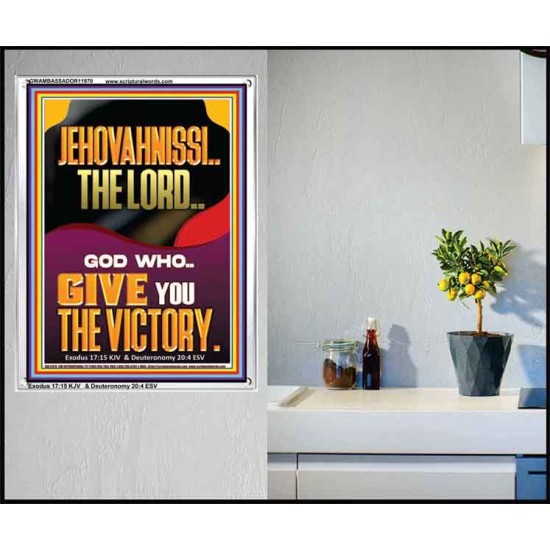 JEHOVAH NISSI THE LORD WHO GIVE YOU VICTORY  Bible Verses Art Prints  GWAMBASSADOR11970  