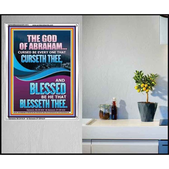 CURSED BE EVERY ONE THAT CURSETH THEE BLESSED IS EVERY ONE THAT BLESSED THEE  Scriptures Wall Art  GWAMBASSADOR11972  