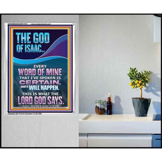 EVERY WORD OF MINE IS CERTAIN SAITH THE LORD  Scriptural Wall Art  GWAMBASSADOR11973  