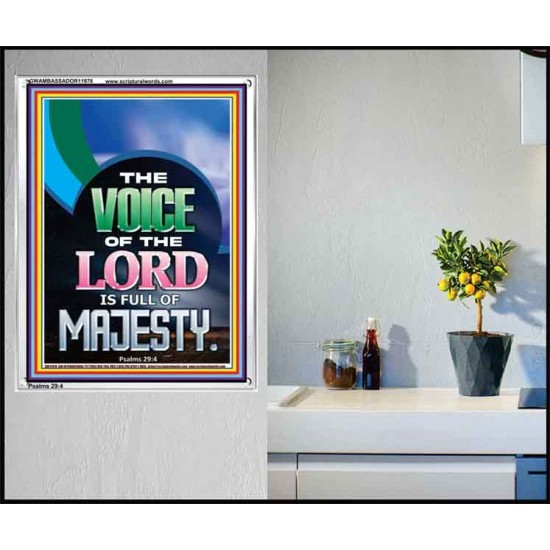 THE VOICE OF THE LORD IS FULL OF MAJESTY  Scriptural Décor Portrait  GWAMBASSADOR11978  