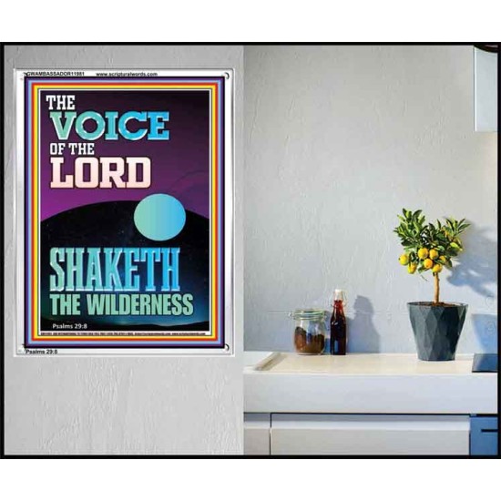 THE VOICE OF THE LORD SHAKETH THE WILDERNESS  Christian Portrait Art  GWAMBASSADOR11981  