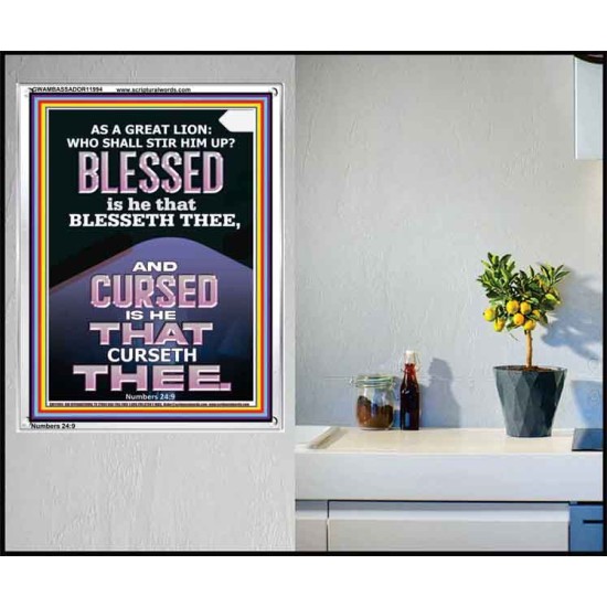 BLESSED IS HE THAT BLESSETH THEE  Encouraging Bible Verse Portrait  GWAMBASSADOR11994  