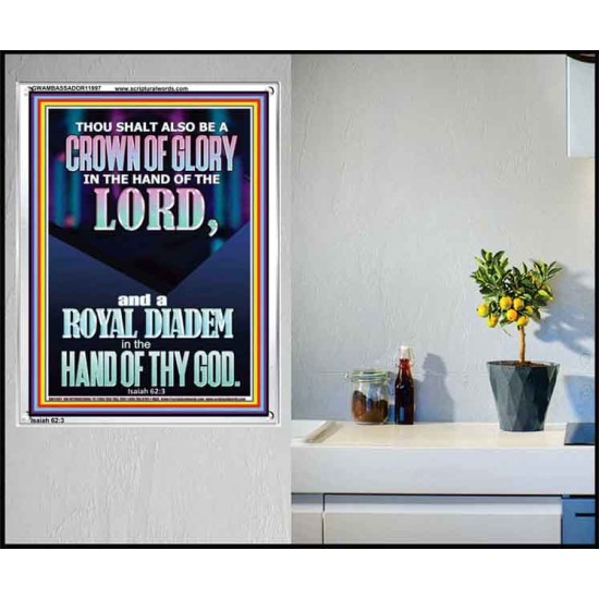 A CROWN OF GLORY AND A ROYAL DIADEM  Christian Quote Portrait  GWAMBASSADOR11997  